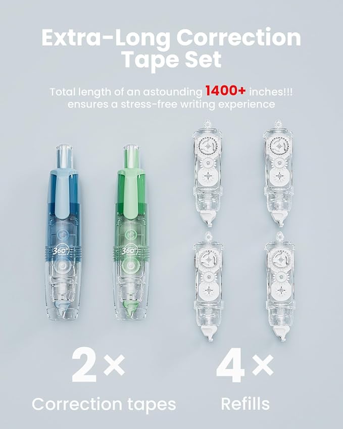 Four Candies 2-Pack White Correction Tape - Image 3