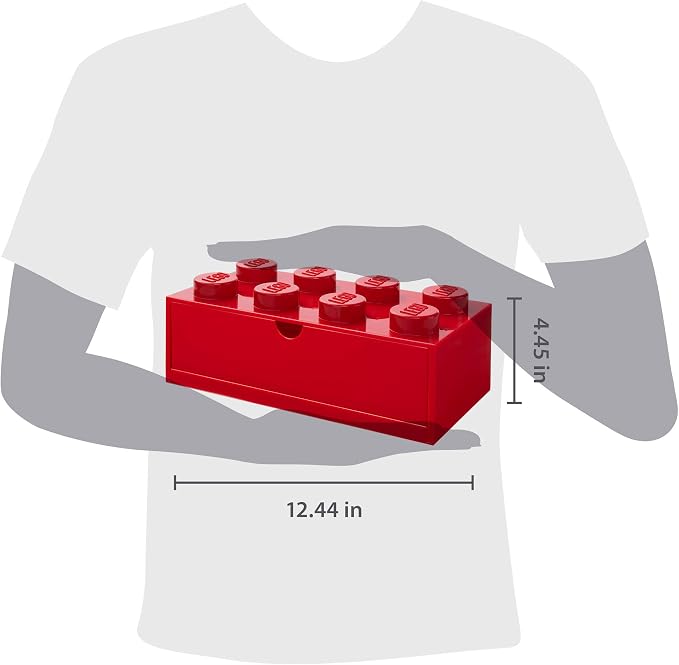 Room Copenhagen Lego Storage Brick 8 Desk Drawer, 8-Stud Stackable Tabletop - Image 3