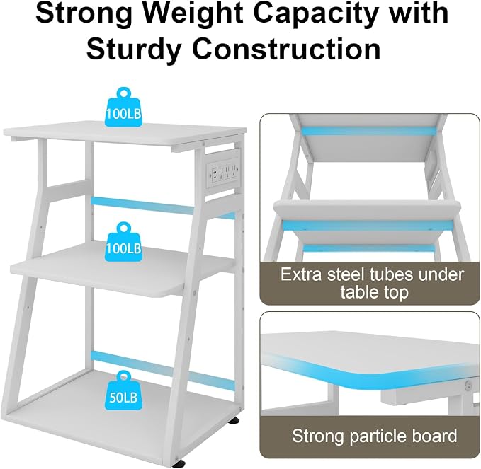 Natwind 3 Tier Printer Stand, 19.7"x15.7", - Image 3