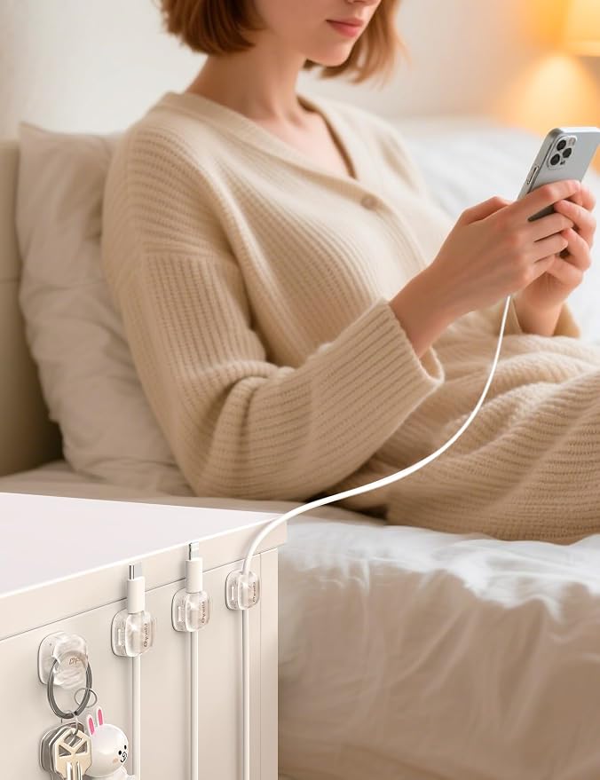 Cable Clips, Transparent Clear - Image 6