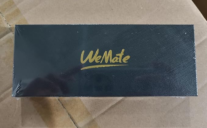 WEMATE Wood Rollerball Pen Set, Extra 2 Ink Refills(1 Black & 1 Blue), Fancy Writing Pen Nice Luxury Office Gift for Men, Professional, Executive, Cool Wooden Pen for Journaling - Blackwood