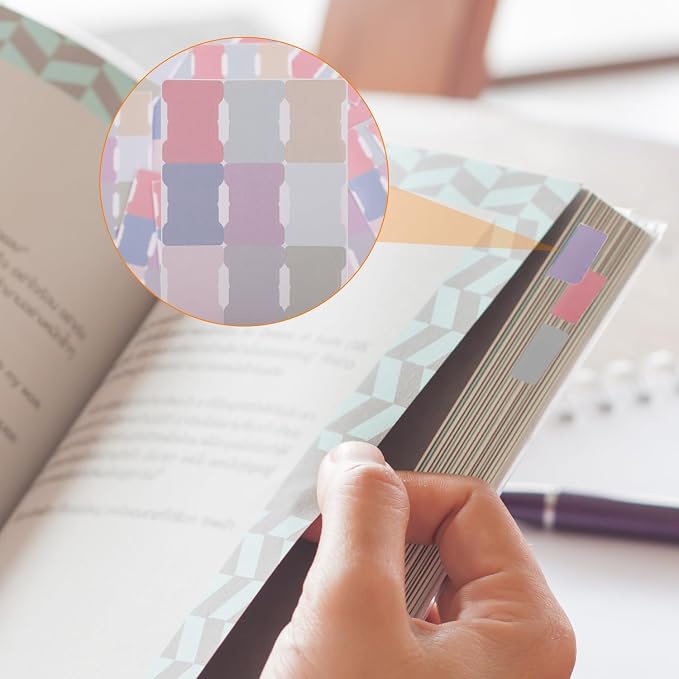 20 Sheets/240 Pieces Sticky Index Tabs, Double Sided Book Page Markers Tabs - Image 7