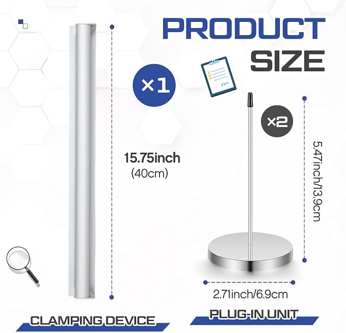 Henoyso 16 Inch Aluminum Slide Check Rack - Image 2
