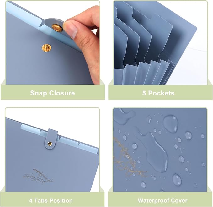 EOOUT 6pcs Expanding File Folders - Image 4