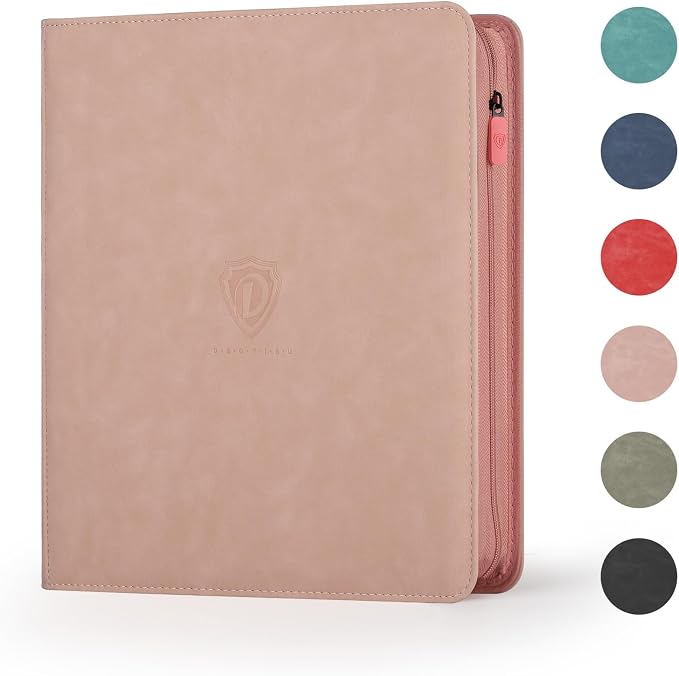 Trading Card Binder with Zip, 12 Pockets Card Binder, 720 Double Sided Pocket by High-qualityCardBinder