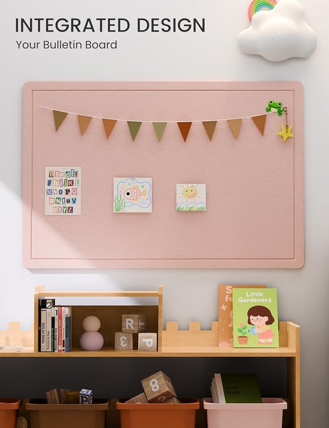 Fluxynara Bulletin Board, 35.4" x 23.6" Cork Board Alternative - Image 6