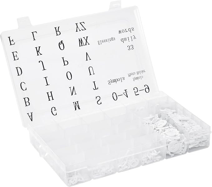 Pre-Cut Letters for Felt Letter Board, 739 Pieces Including Characters by GAJIGAJI