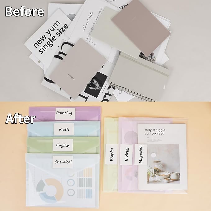 EOOUT 30pcs Plastic Envelopes, Plastic File Folders - Image 5