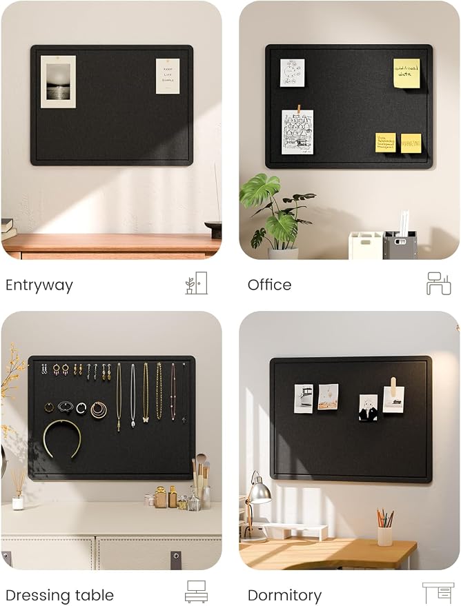 Fluxynara Bulletin Board, 23.6" x 17.5" Cork Board Alternative - Image 7