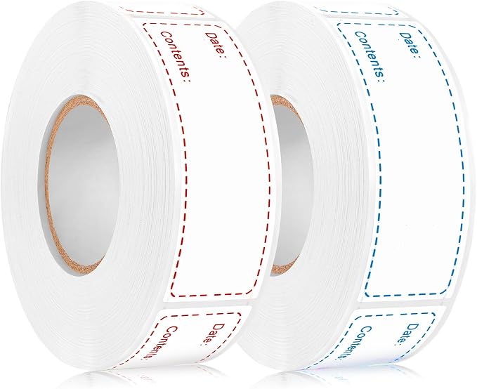 1000Pcs Removable Freezer Labels, 1 x 3 Inch Food Labels by WSICSE