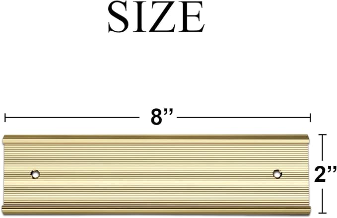 10 Pack Aluminum Name Plate Holders - Image 3
