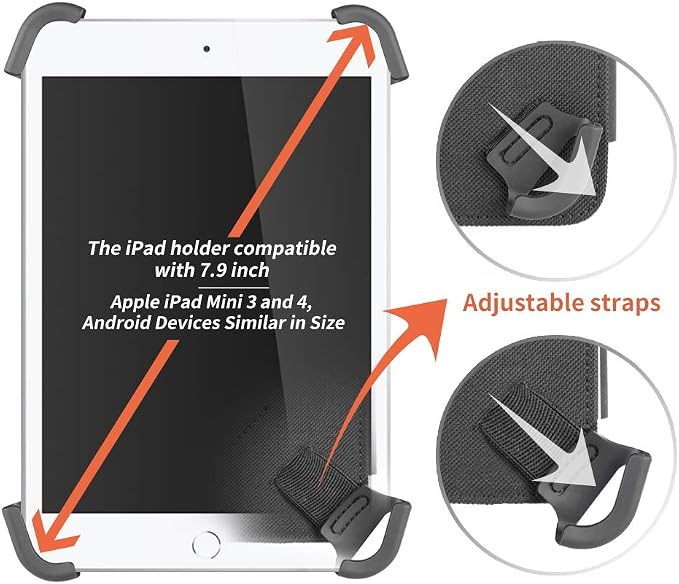 Pilot Kneeboard with Aluminum Clipboard. Compatible with 7.9 inch Apple iPad - Image 3