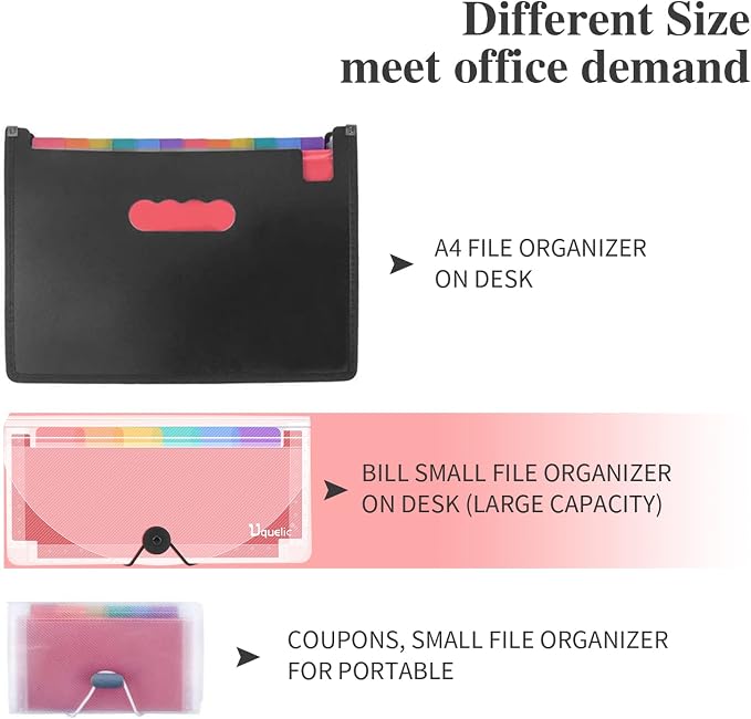 Uquelic Stand Receipt Organizer Folder - Image 6