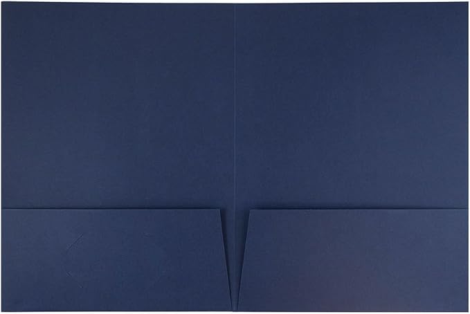 JAM PAPER Two Pocket Textured Linen Presentation Folders - Image 2