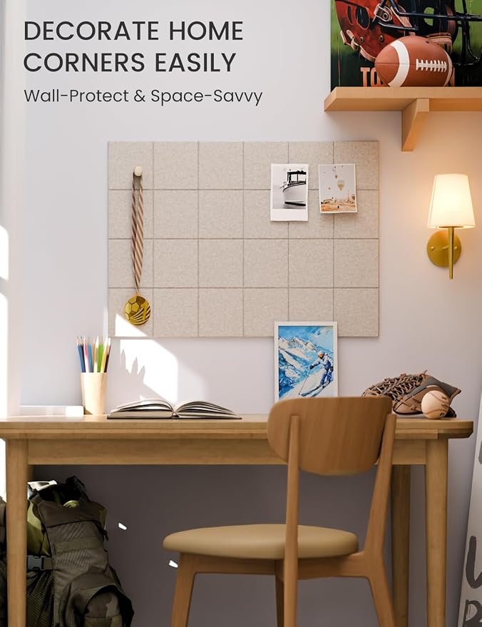 Felt Bulletin Board Tiles -28"x18" Cork Board Alternative - Image 5