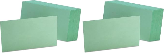 Oxford Blank Color Index Cards, 100 Per Pack by Oxford