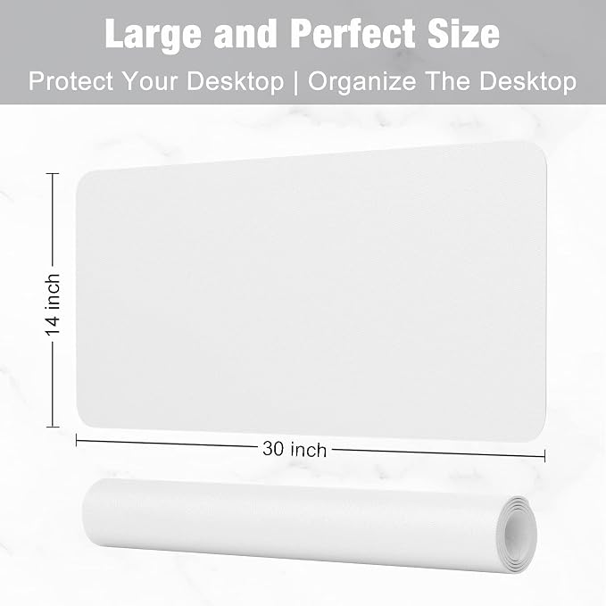 Hsurbtra Desk Pad, XL Extended Mouse Pad, Waterproof Desktop Blotter Protector - Image 3