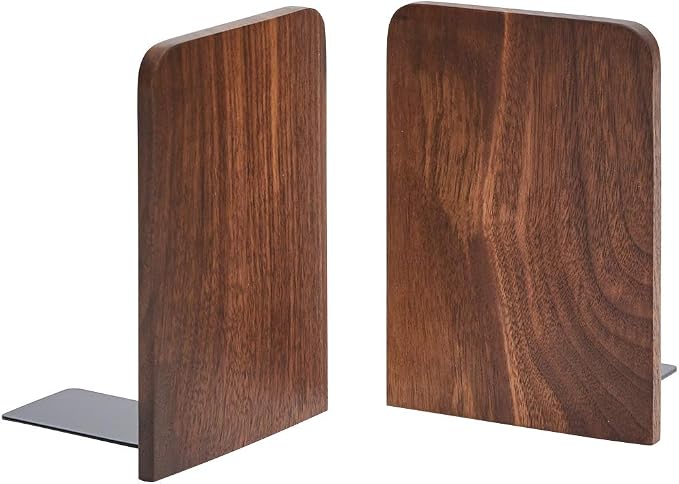 Pandapark Wood Bookends, Non-Skid Bookend - Image 8