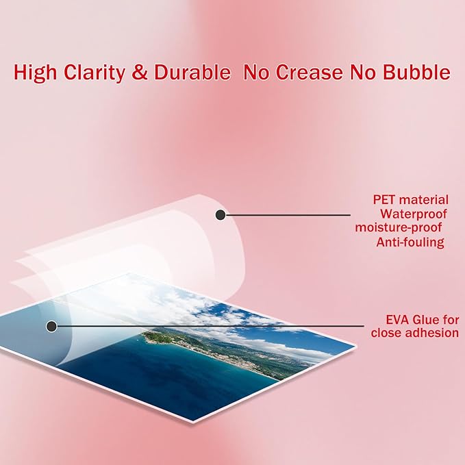 100Pack Legal Size Laminating Sheets 9x14.5inches Thermal Laminating Pouches for Extra Protection 5 Mil Clear Laminator Sheet-DeskLoop Office