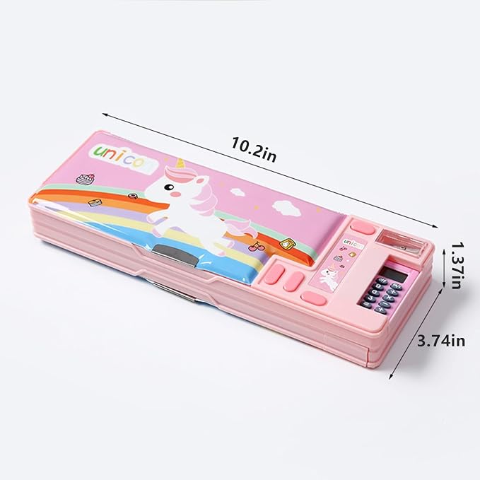 Ristpal Pop Up Multifunction Pencil Case, Cute Cartoon Pen Box Organizer - Image 6