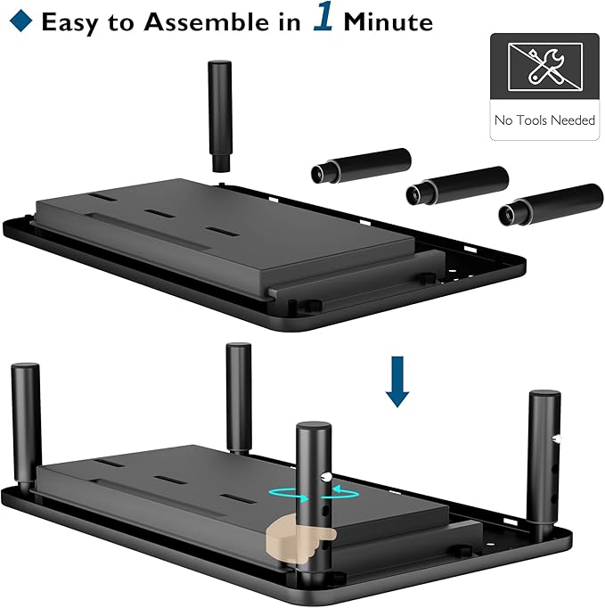 BONTEC 1 Pack Adjustable Monitor Stand Riser - Image 6