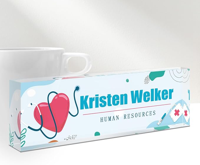 Gowellly Office Desk Name Plate Personalized by Gowelly