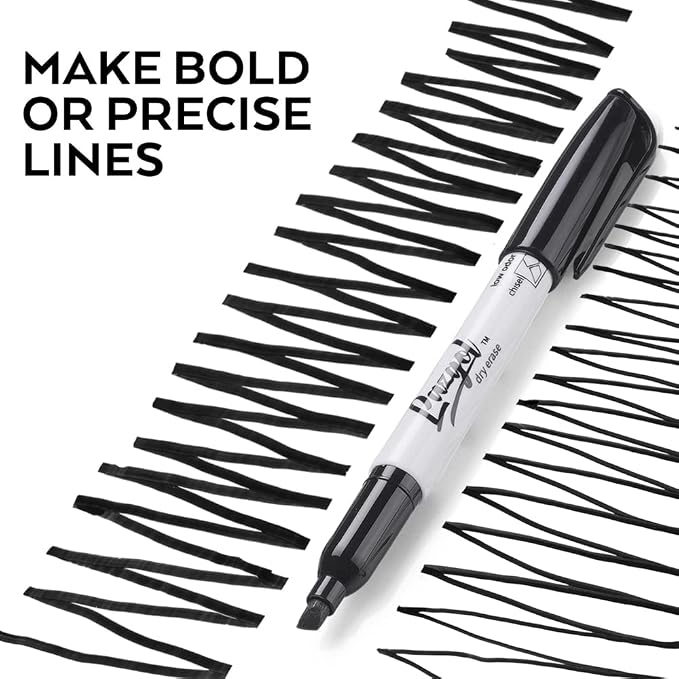 LAZGOL Dry Erase Markers Bulk, 96 Pack Black Dry Erase Markers Chisel Tip - Image 8