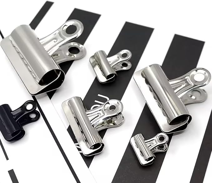 Extra Large Bulldog Clips, 3 Inch, 75 mm, Hinge Paper Clips, Metal Clamps - Image 7