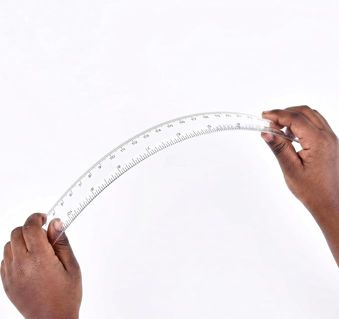 Ruler 12 Inch, 2 Pack Clear Plastic Rulers - Image 4