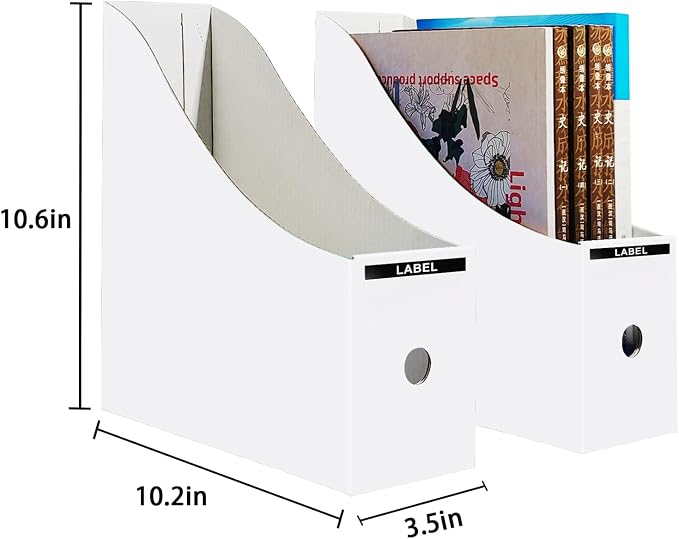 Limitliho 6 Pack Cardboard Magazine Holder - Image 3