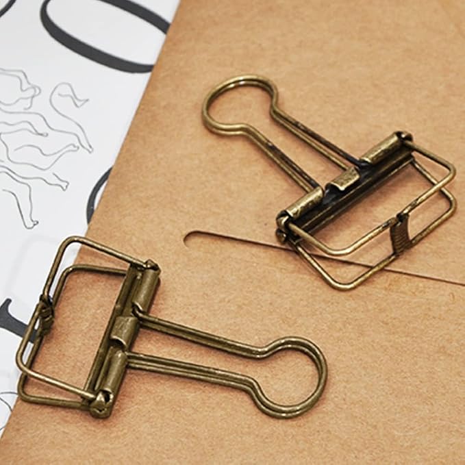 Small Binder Clips, 36 Pack, 3/4 Inch, Standard 19mm, Hollow Out Silver - Image 7