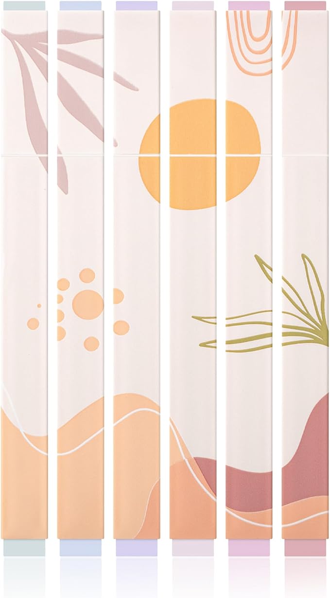 Mr. Pen- Aesthetic Highlighters No Bleed, 6 Pack, Cute Highlighters Assorted by MrPen