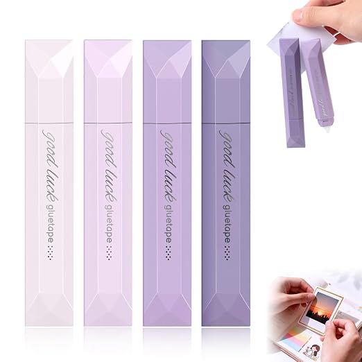 4Pcs Double Sided Tape Pens, 2025 New Multipurpose Double Sided Tape Roller by Unknown