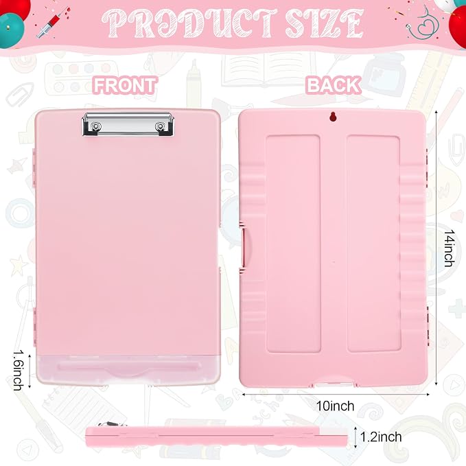 Crtiin 6 Pcs Colored Clipboard - Image 2