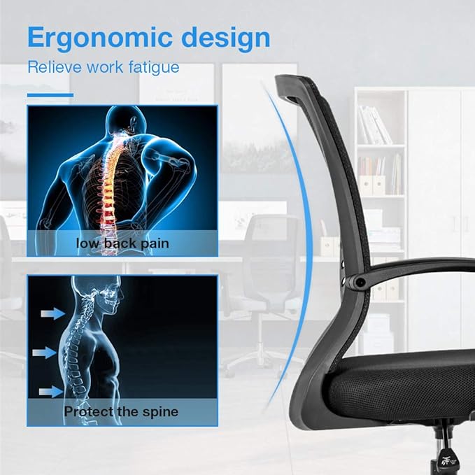 Drafting Chair Tall Office Chair Standing Desk Chair Adjustable Height with Arms Foot Rest Back Support Rolling Swivel Desk Chair Mesh Drafting Stool for Adults-DeskLoop Office