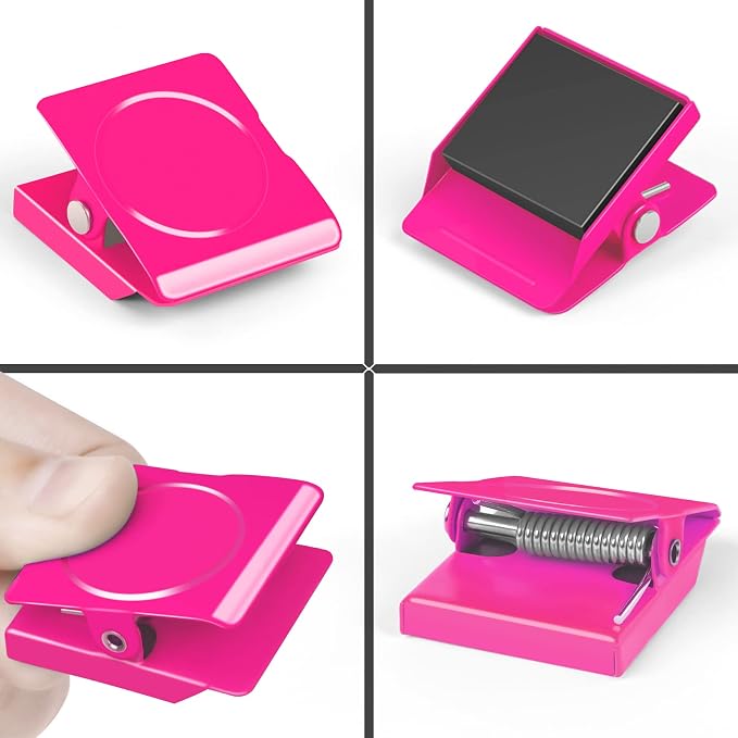Grtard 6 Pack Magnetic Clips Heavy Duty, Fridge Magnets Clips, Strong Magnets - Image 2