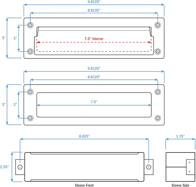 Nuk3y Solid Brass Mail Slot - Image 2