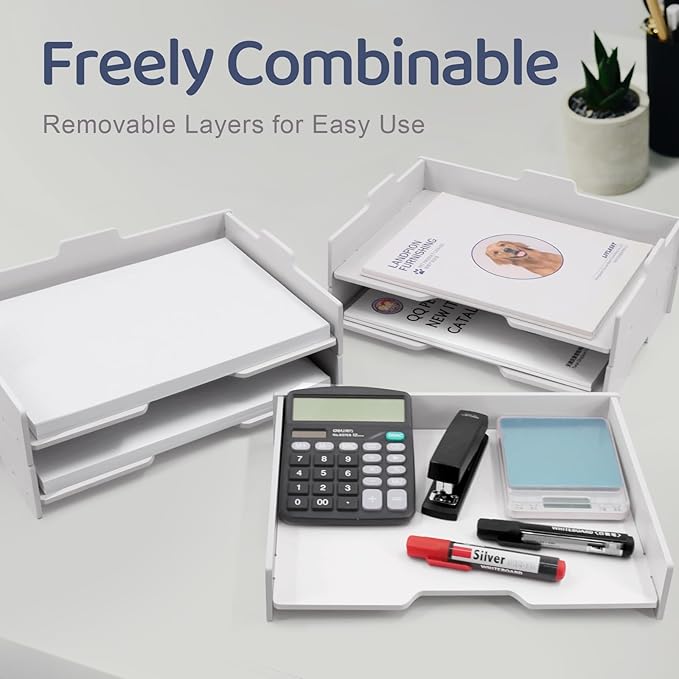 SONGWAY 5-Tier Stackable Paper Tray - Image 4
