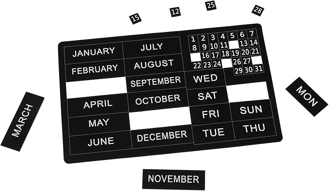 50 Pcs Calendar Magnet Numbers for Whiteboard and Refrigerator, Magnetic Days - Image 4