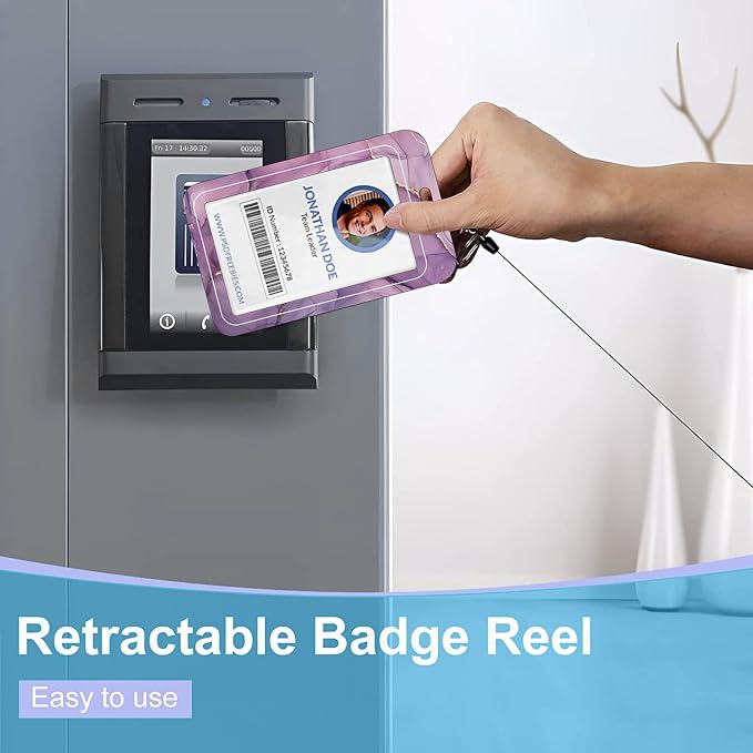 Badge Lanyard, Retractable Badge Holder - Image 4