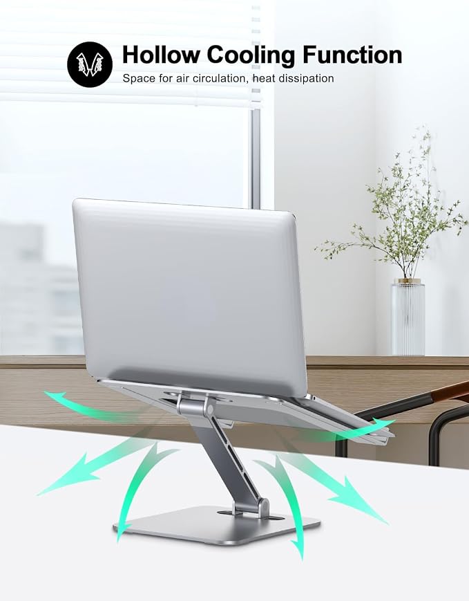 RIWUCT Foldable Aluminum Alloy Laptop Stand - Image 3