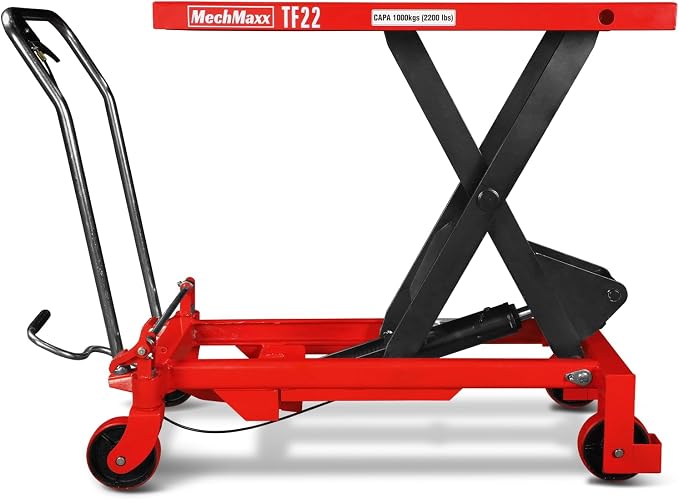Mechmaxx Mobile Scissor Lift Table Cart 2200lb Capacity, Platform Size39.4" x by MechMaxx