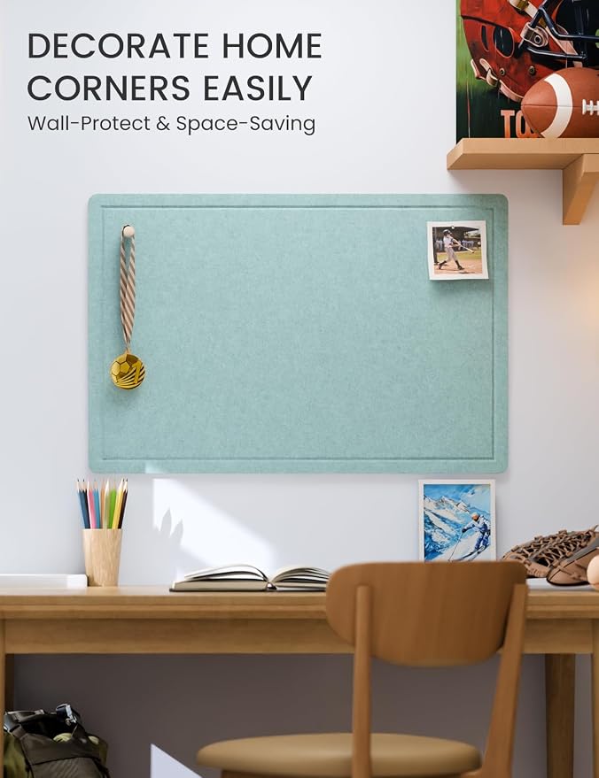 Fluxynara Bulletin Board, 35.4" x 23.6" Cork Board Alternative - Image 4