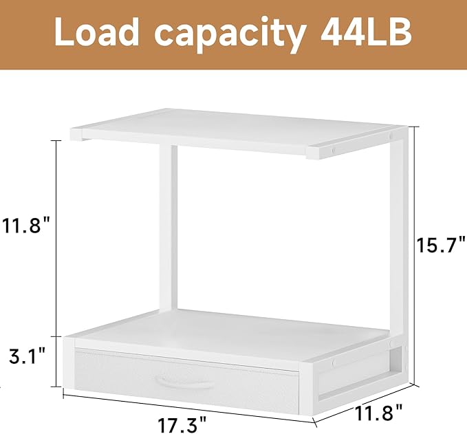 YAOHUOO 2-Tier Desktop Printer Stand - Image 6