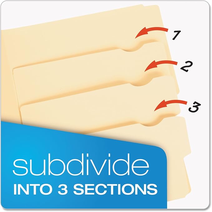 Pendaflex Divide It Up File Folders, Paper and Documents Organizer, Folder - Image 5
