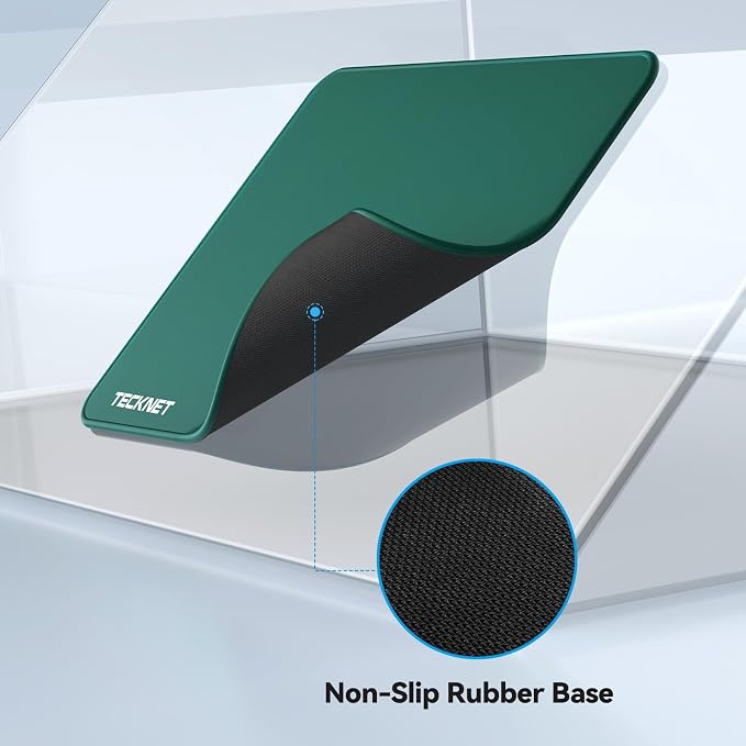 TECKNET Mouse Pad with Anti-fray Stitchin, Waterproof Surface & Non-Slip Rubber - Image 3