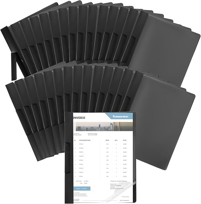30 Pack Clear Report Covers by MAQUITA