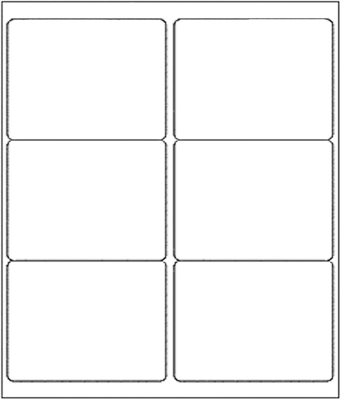 9527 Product 6 up 3-1/3“ x 4” Sticker Labels Shipping Address Labels by 9527+Product