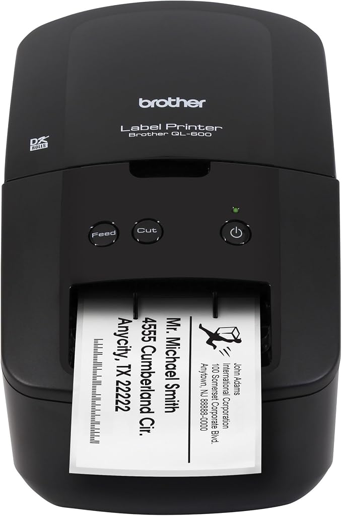 Brother QL-600 Desktop Monochrome Label Printer, No Ink Required, uses Genuine - Image 3