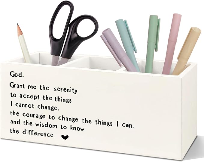 SNNDER Serenity Prayer Gifts Pen Holder by Unknown